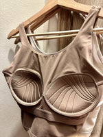 Load image into Gallery viewer, Round Neck Padded Bra Top in Cacao
