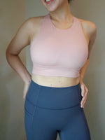 Load image into Gallery viewer, Breathe High-Neck Bra Top in Pink
