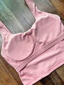 All-day Padded Bra Top in Pink