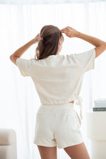 Load image into Gallery viewer, Ultra Soft Short Sleeve Top in Cream
