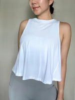 Load image into Gallery viewer, Pleated Tank Top in White
